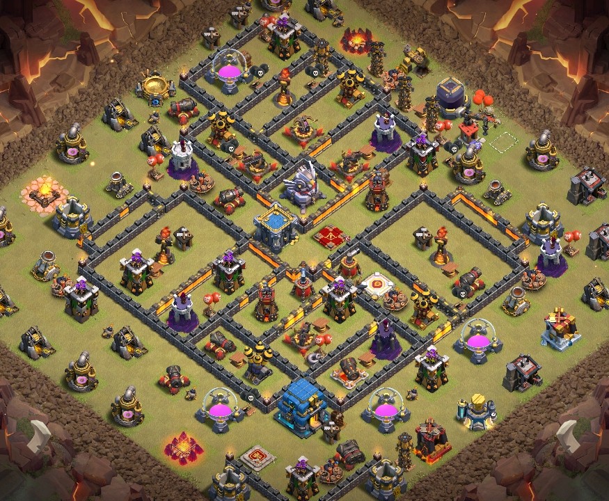 base layout of Clash of Clans 12 TH - #13