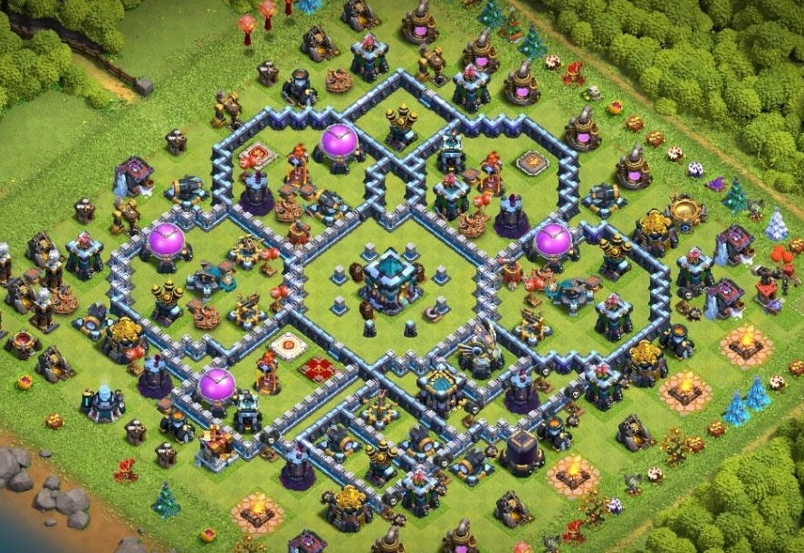 base layout of Clash of Clans 13 TH - #14