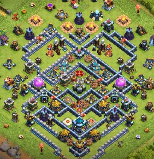 base layout of Clash of Clans 13 TH - #13
