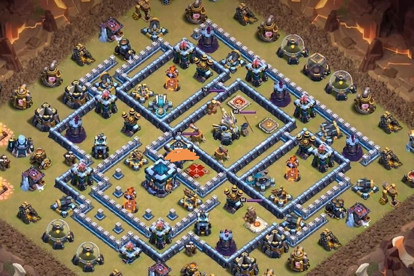 base layout of Clash of Clans 13 TH - #12