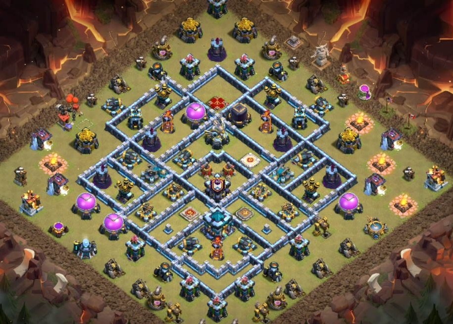 base layout of Clash of Clans 13 TH - #6