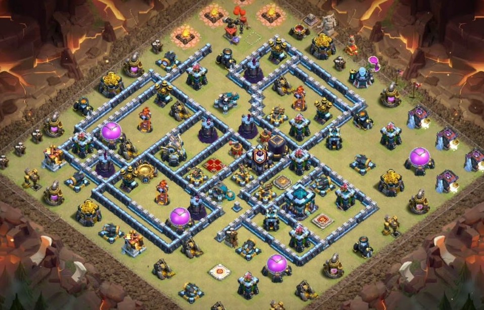 base layout of Clash of Clans 13 TH - #4