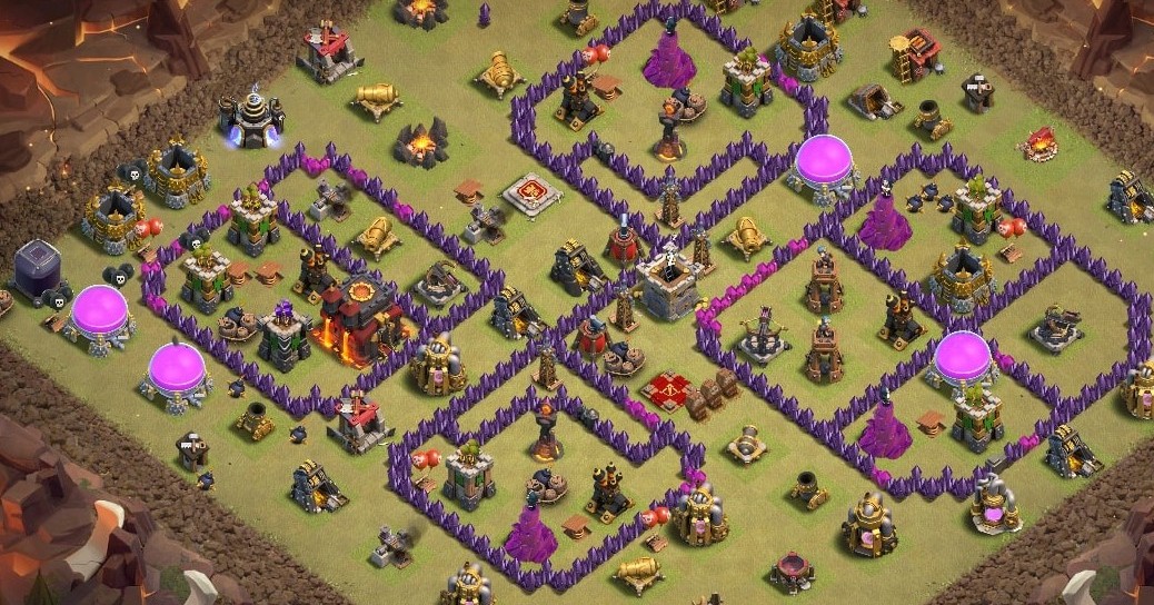 base layout of Clash of Clans 10 TH - #9