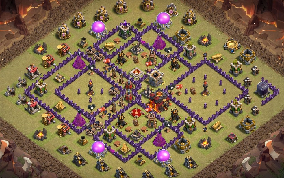 base layout of Clash of Clans 10 TH - #6