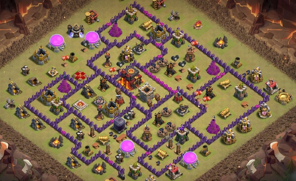 basic layout of Clash of Clans 10 TH - #4. base layout of Clash of...