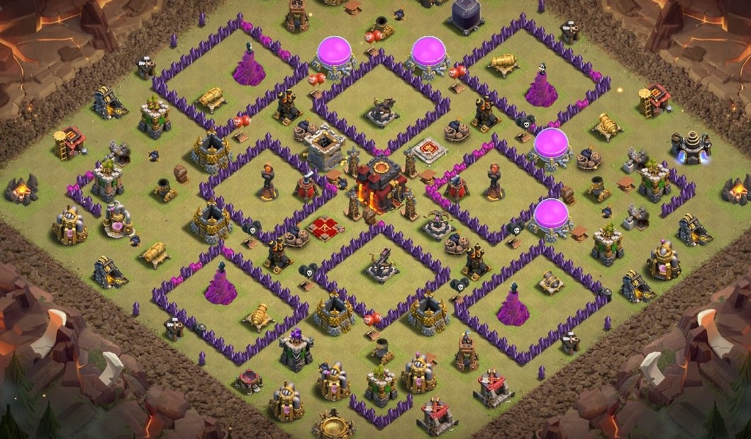 base layout of Clash of Clans 10 TH - #3