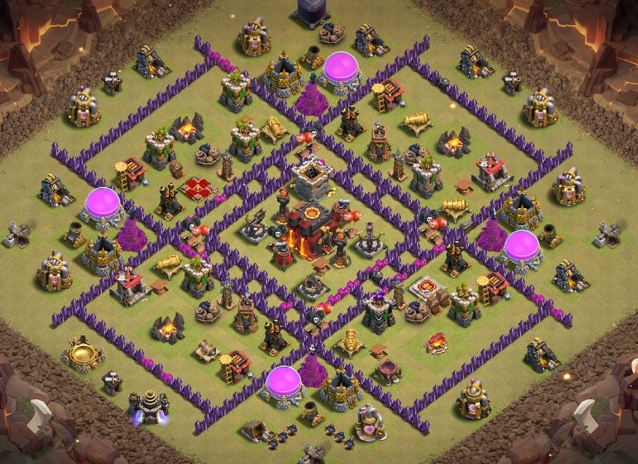 base layout of Clash of Clans 10 TH - #2