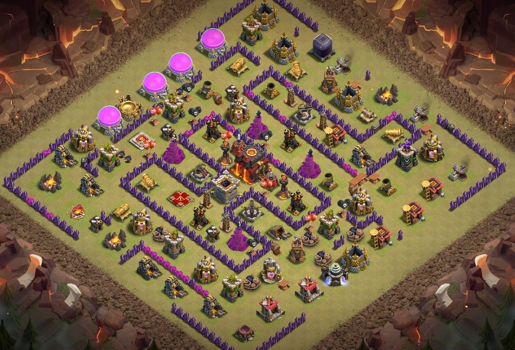 base layout of Clash of Clans 10 TH - #1