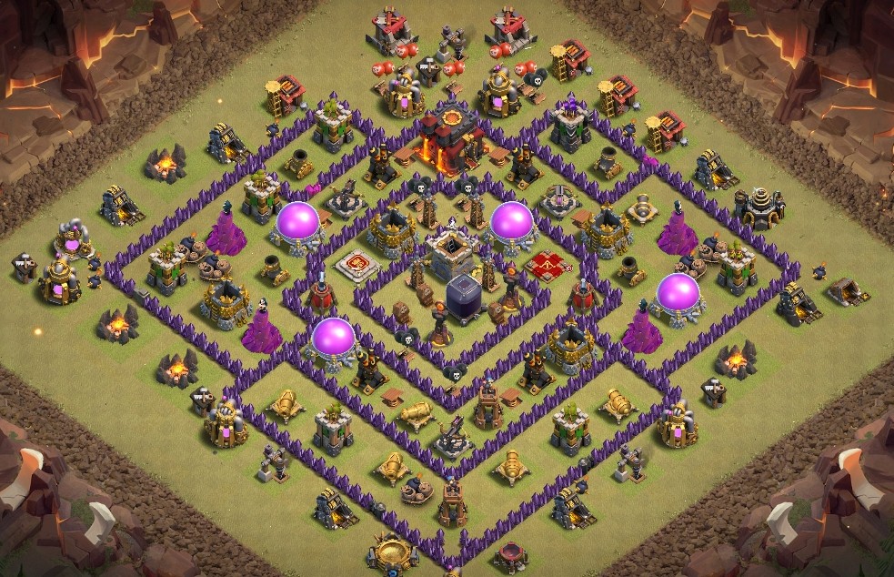 base layout of Clash of Clans 10 TH - #11