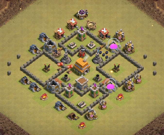 base layout of Clash of Clans 6 TH - #11