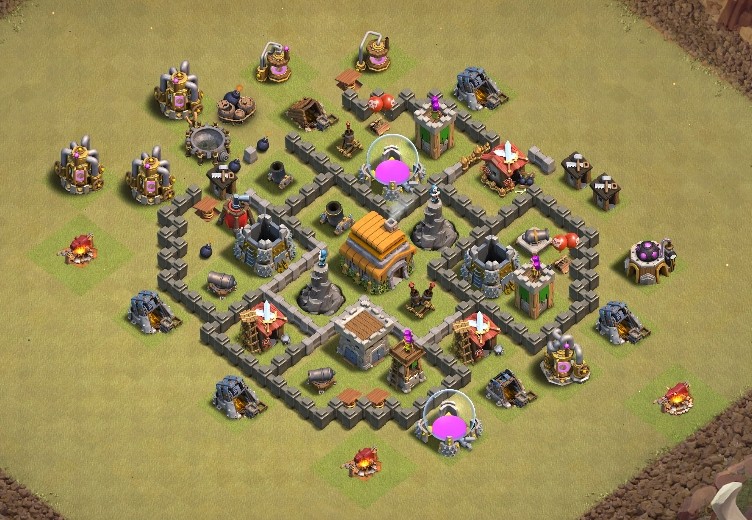base layout of Clash of Clans 6 TH - #10