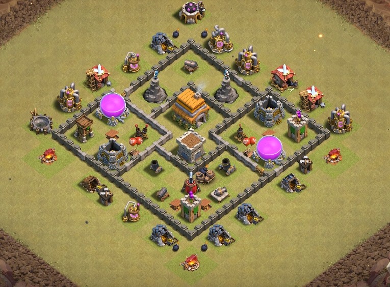 base layout of Clash of Clans 6 TH - #2
