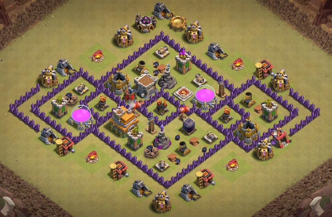 base layout of Clash of Clans 7 TH - #11