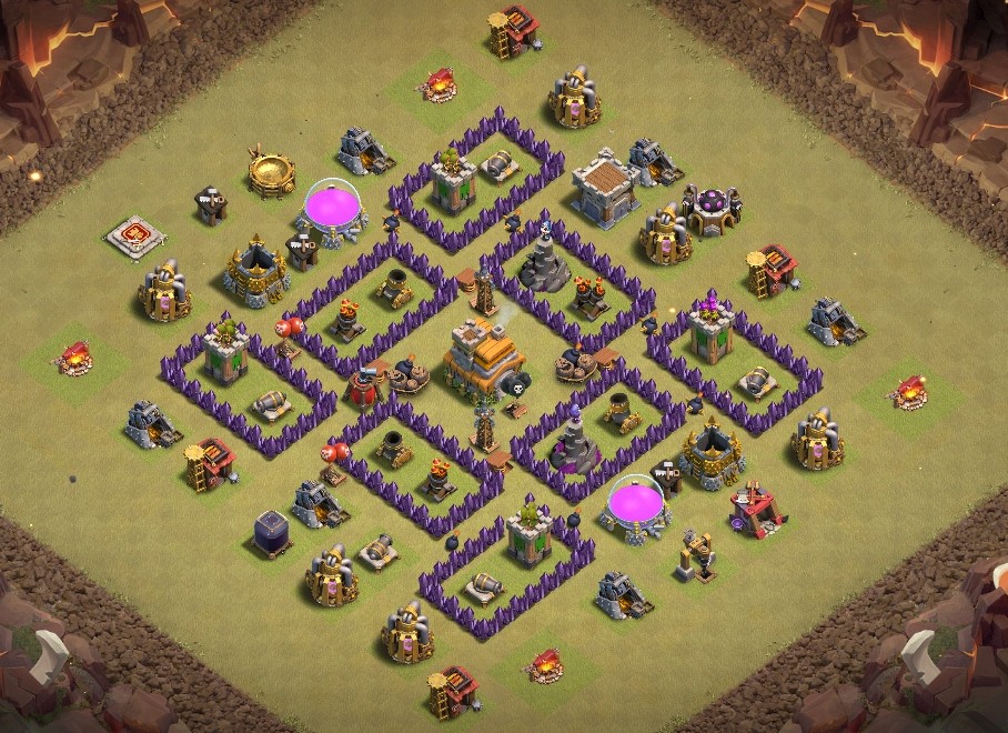 base layout of Clash of Clans 7 TH - #13