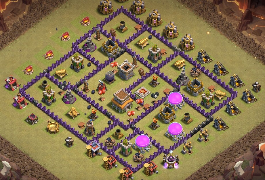base layout of Clash of Clans 8 TH - #15