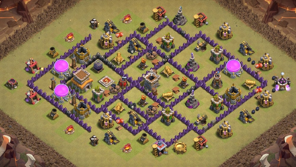 base layout of Clash of Clans 8 TH - #14