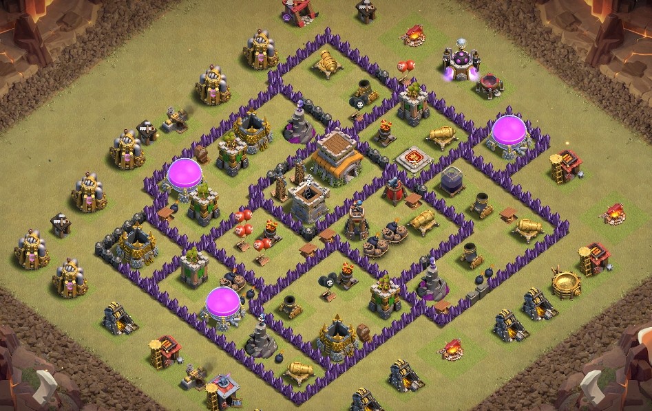 base layout of Clash of Clans 8 TH - #13