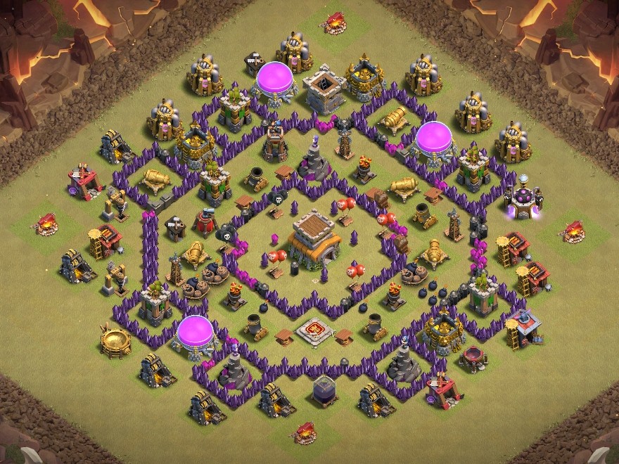 base layout of Clash of Clans 8 TH - #12