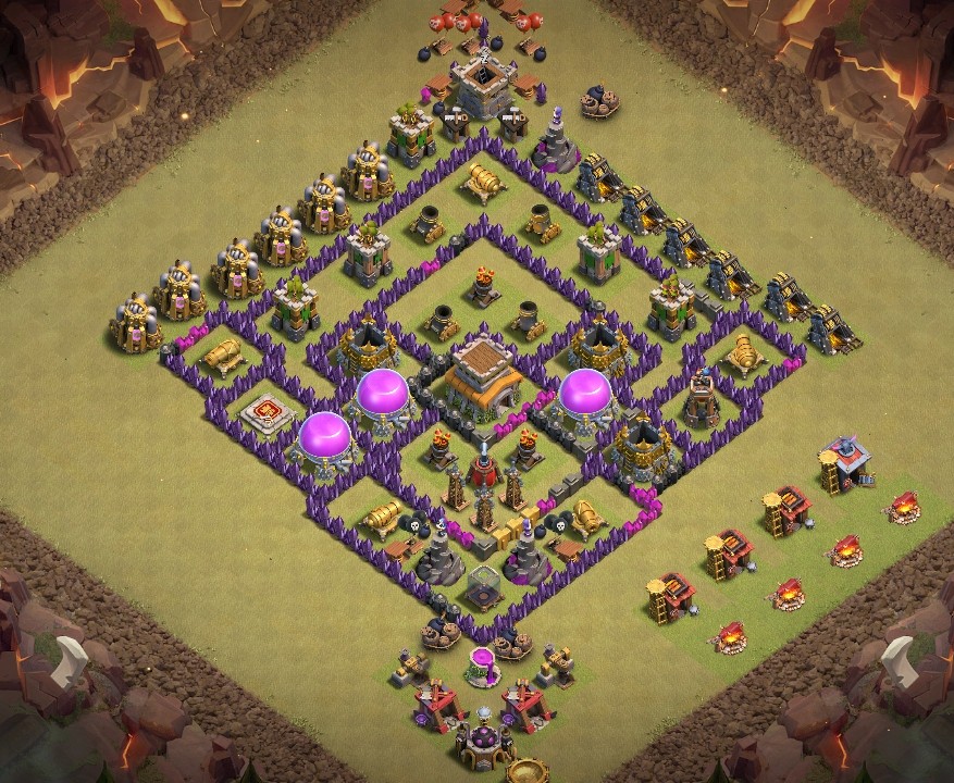 base layout of Clash of Clans 8 TH - #10