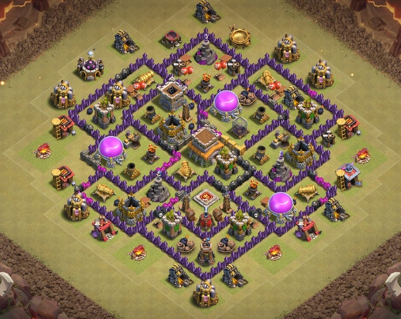basic layout of Clash of Clans 8 TH - #9. base layout of Clash of Clans 8 T...