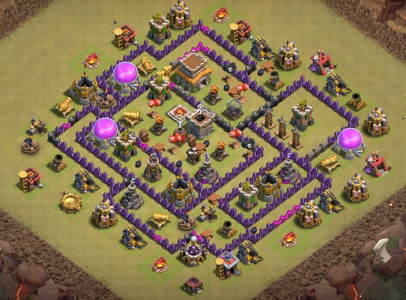 base layout of Clash of Clans 8 TH - #7