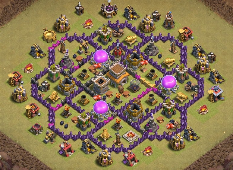 base layout of Clash of Clans 8 TH - #5