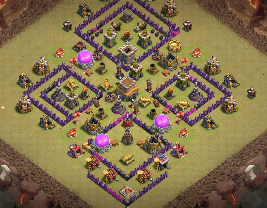 base layout of Clash of Clans 8 TH - #4