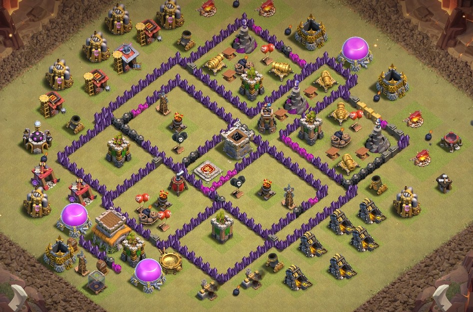 base layout of Clash of Clans 8 TH - #3