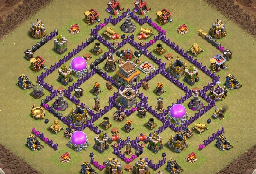 base layout of Clash of Clans 8 TH - #2