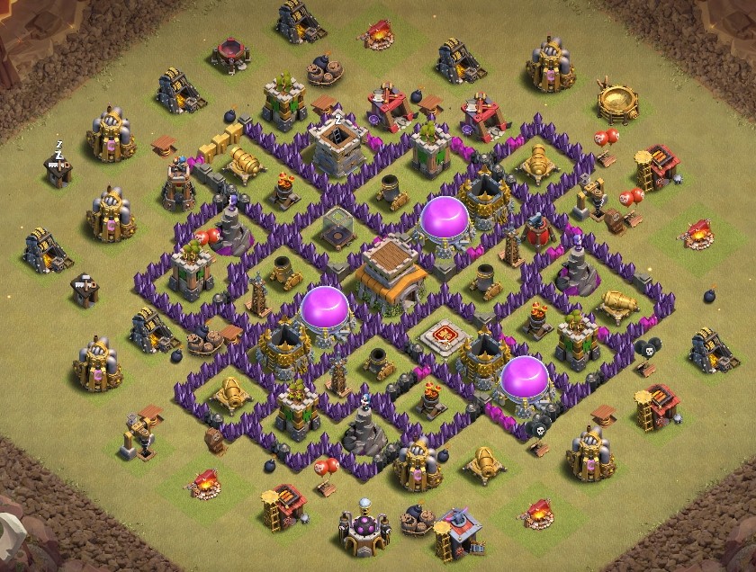 base layout of Clash of Clans 8 TH - #1