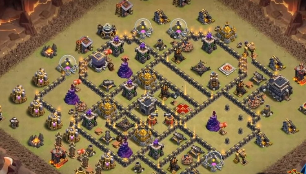 base layout of Clash of Clans 9 TH - #12