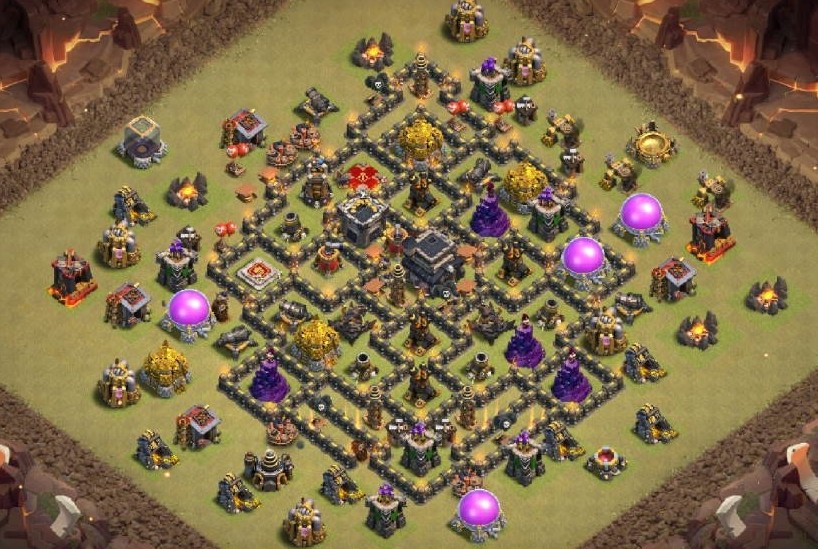 base layout of Clash of Clans 9 TH - #11