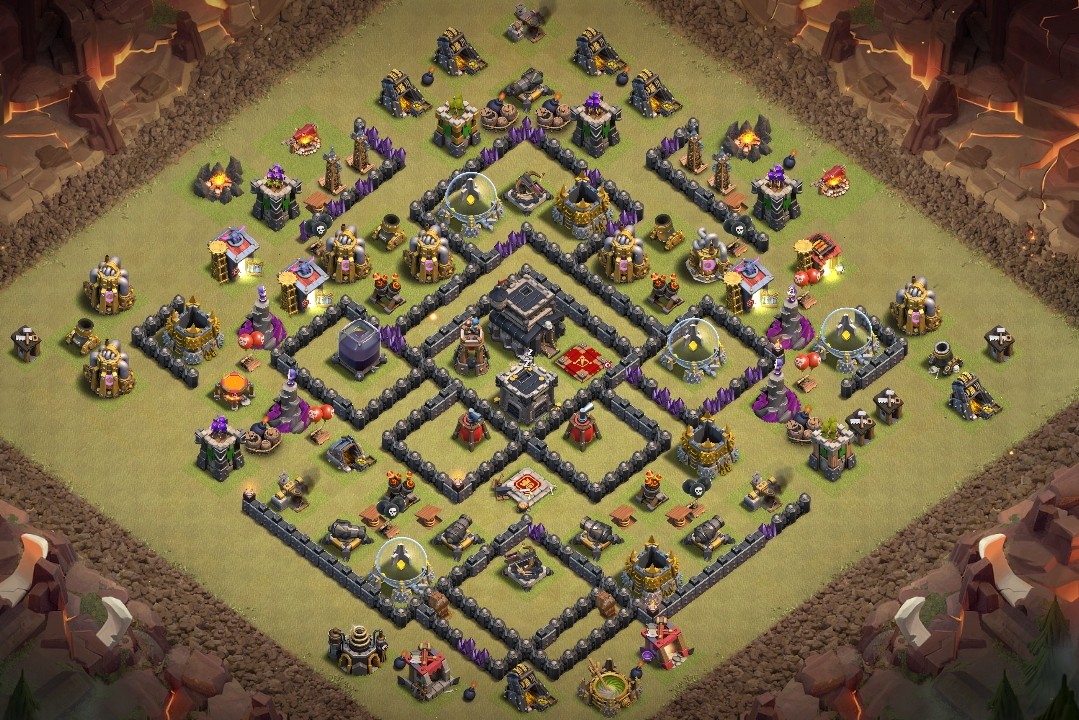 base layout of Clash of Clans 9 TH - #1