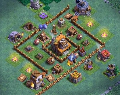 base layout of Clash of Clans 4 BH - #15