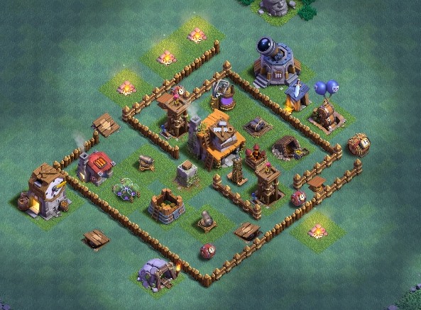 base layout of Clash of Clans 4 BH - #1